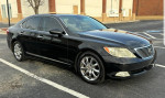 2008 Lexus LS 460 RWD, black exterior, luxury sedan with chrome wheels, parked in a parking lot