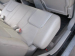 Interior view of 2008 Chevrolet Equinox LT with beige leather seats and ample legroom