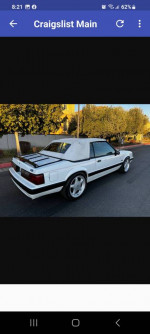 1989 Ford Mustang LX 5.0 convertible in excellent condition, showcasing its original features and aftermarket upgrades.