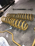 Heavy-duty suspension springs and components for 2018 Ram 2500 Mega Cab truck upgrade.