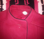 Vintage M.G. Kinsler 100% Pure Wool Red Winter Coat