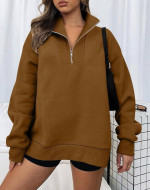 Women’s Half Zip Sweatshirts Casual Hoodies Pullovers Fleece Size- S