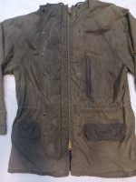 POLO Ralph Lauren Equestrian Women's XL Waxed Hooded Long Coat Jacket