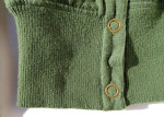 Retro Military Olive Green Short Army Jacket WET SEAL Rib Knit cuff