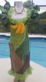 Custom Made Ladies Banana Tree Costume w/head piece