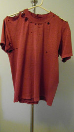 Authentic Distressed Ladies Cotton Top