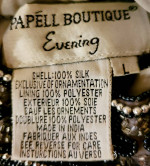 VTG. A. PAPELL BOUTIQUE BEADED *SILK* HALTER TOP