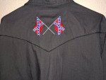Red Neck White Horse L Country Cowboy Shirt rebel CONFEDERATE FLAG