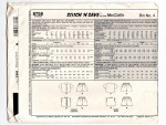UNCUT Girls Sizes (7-8-10-12-14) McCalls Easy Sewing Pattern 8758