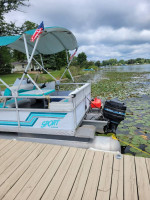 22' Pontoon Boat with Mercury 50 HP Motor