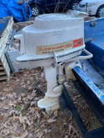 Rowboat 14’ Aluminum w/Motor and Trailer Johnson 5-1/2 HP Sea-Horse