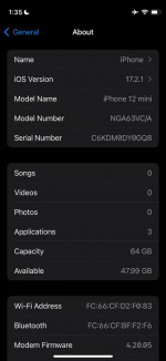 For Sale: iPhone 12 Mini 64GB - Mint Condition