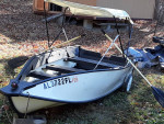 12' Portabote foldup boat w/ 2 motors & accessories