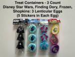 Various Treat Containers for Party Goodies Valentines Easter - 3ct 8ct