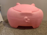 Plastic Piggy Toy Box Storage Chest