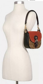 New Coach Saddle Bag Clutch CROSSBODY Purse