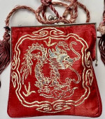 Vintage Dragon Small Purse/Bag Embroidered