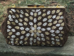 Golden Beaded Purse/handbag