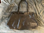 ΒOTTEGA VENETA Black Leather carry-on/briefcase