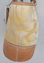 Coach 1853 SOHO OPTIC SIGNATURE C/LEATHER Shoulder Bag MADE 2004 EXC+