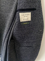 Mens Club Monaco navy knit blazer and navy Calvin Klein suit pants