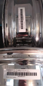 VW Ghia / bug - Wheel Set no tires -- Chrome Steel 4 wheels