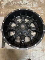 BRAND NEW 20" INCH MAYHEM 8015 20X9 MATTE BLACK WHEELS RIM 6X135/139.7